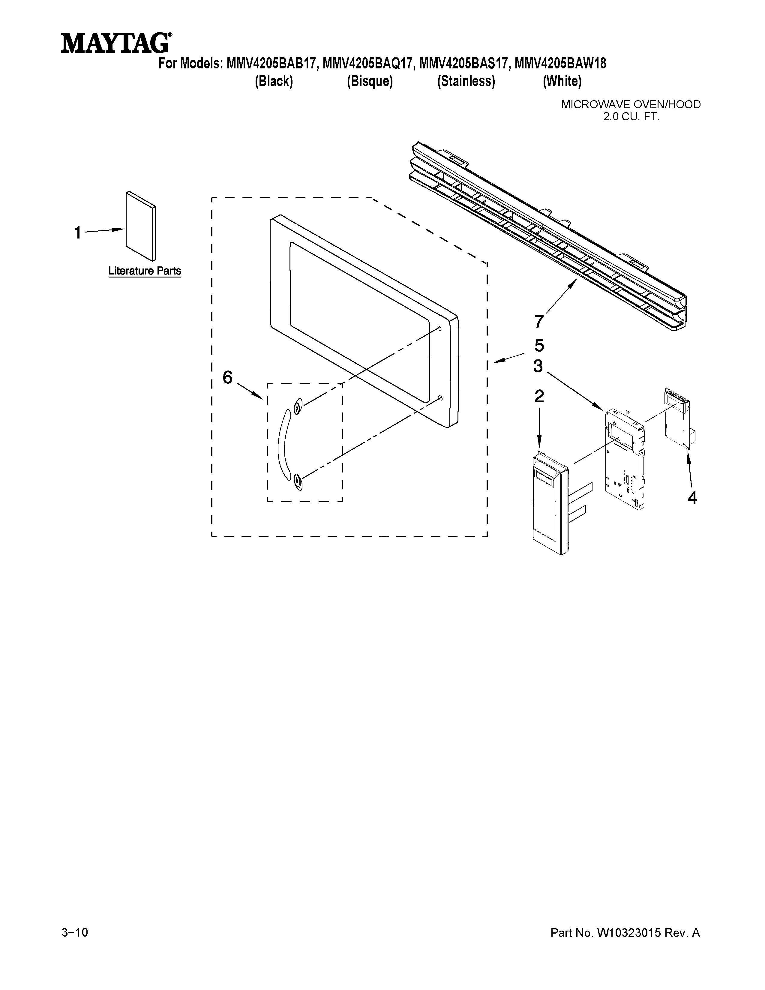 Control panel parts