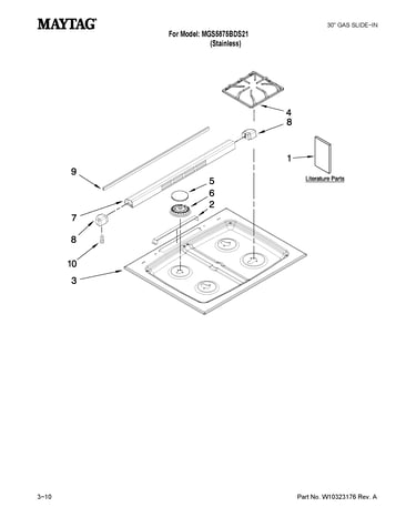 Cooktop parts