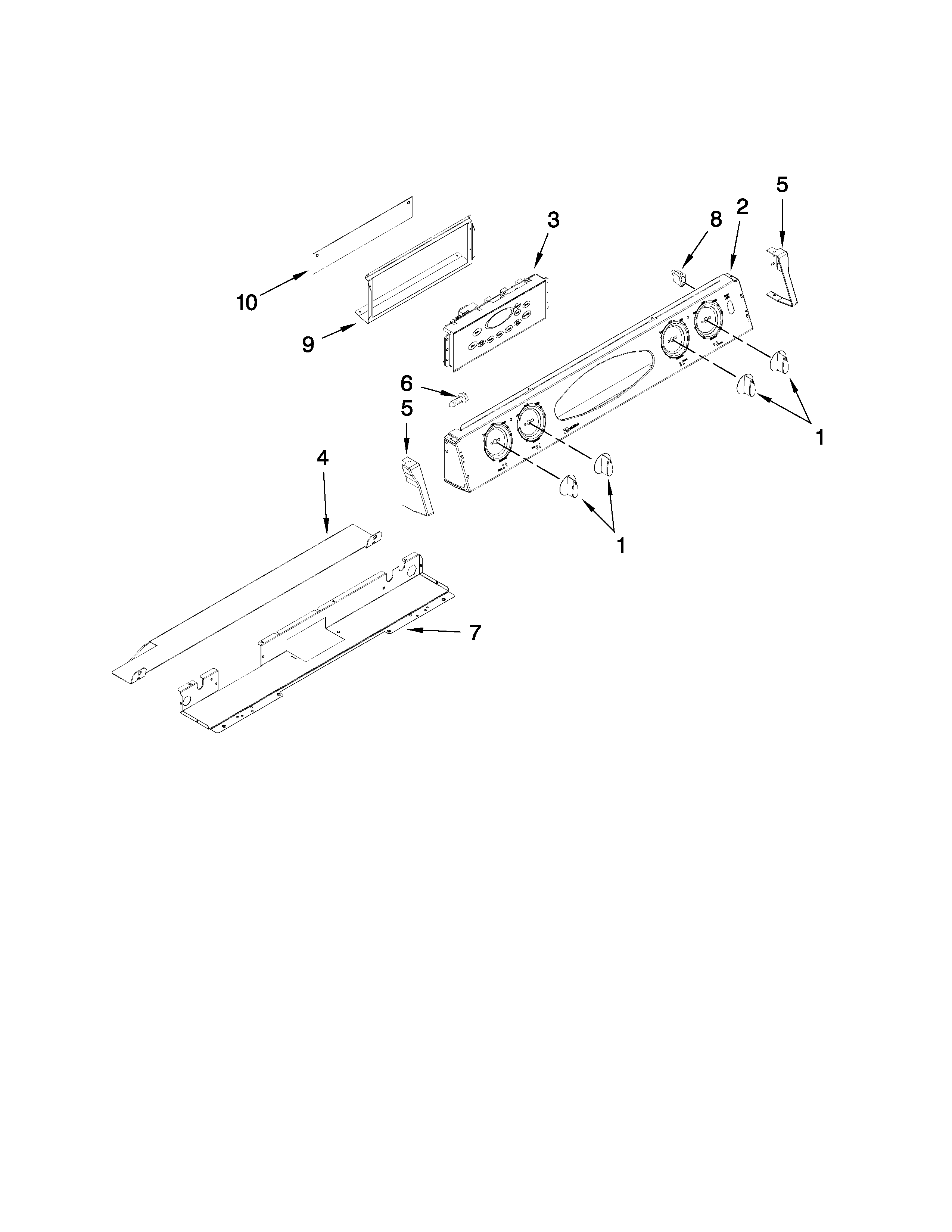 Control panel parts
