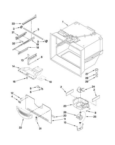 Freezer liner parts