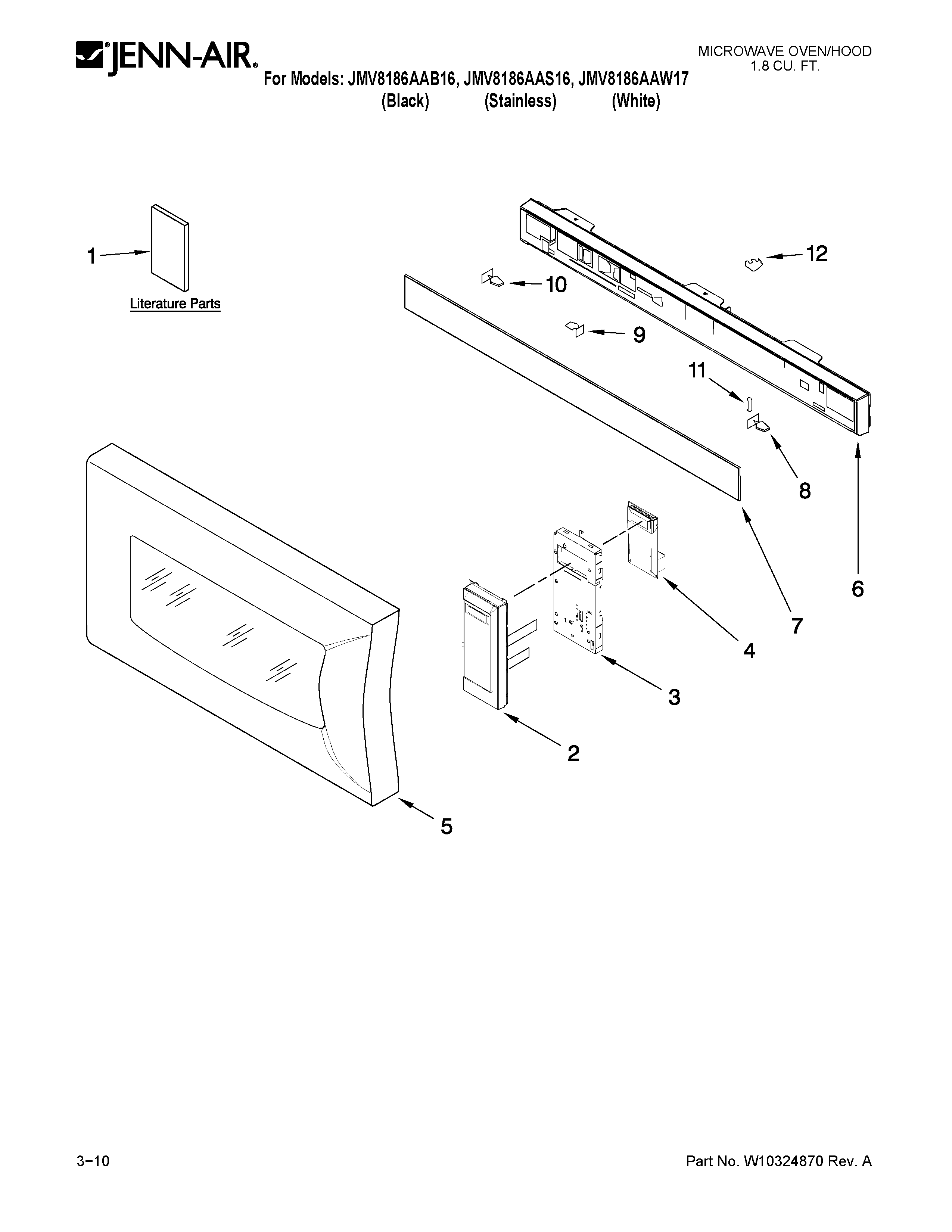 Control panel parts