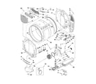 Whirlpool WED9050XW0 bulkhead parts diagram