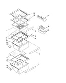 Refrigerator shelf parts