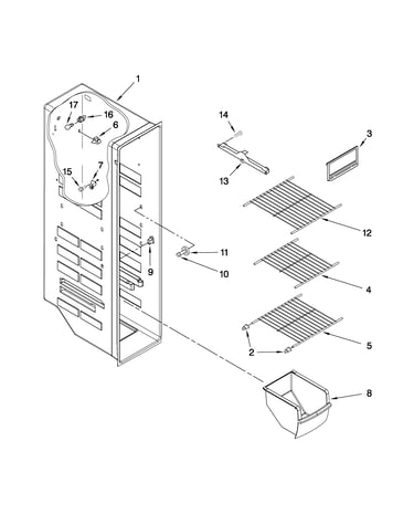 Freezer liner parts