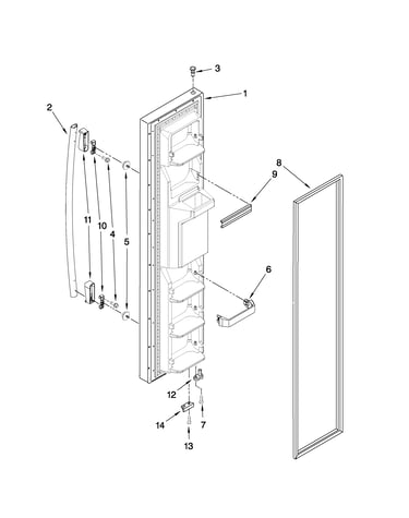 Freezer door parts