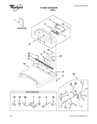 Top and console parts