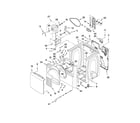 Whirlpool WED7300XW0 cabinet parts diagram