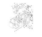 Whirlpool YWED7400XW0 cabinet parts diagram