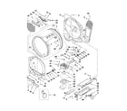 Whirlpool WED7600XW0 bulkhead parts diagram