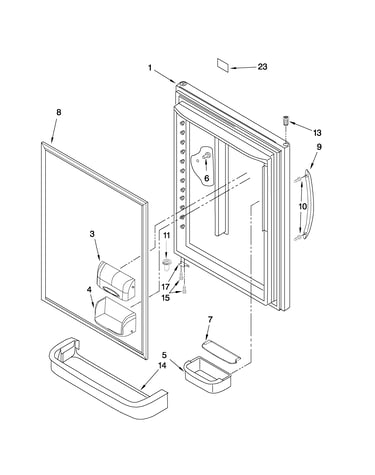 Refrigerator door parts