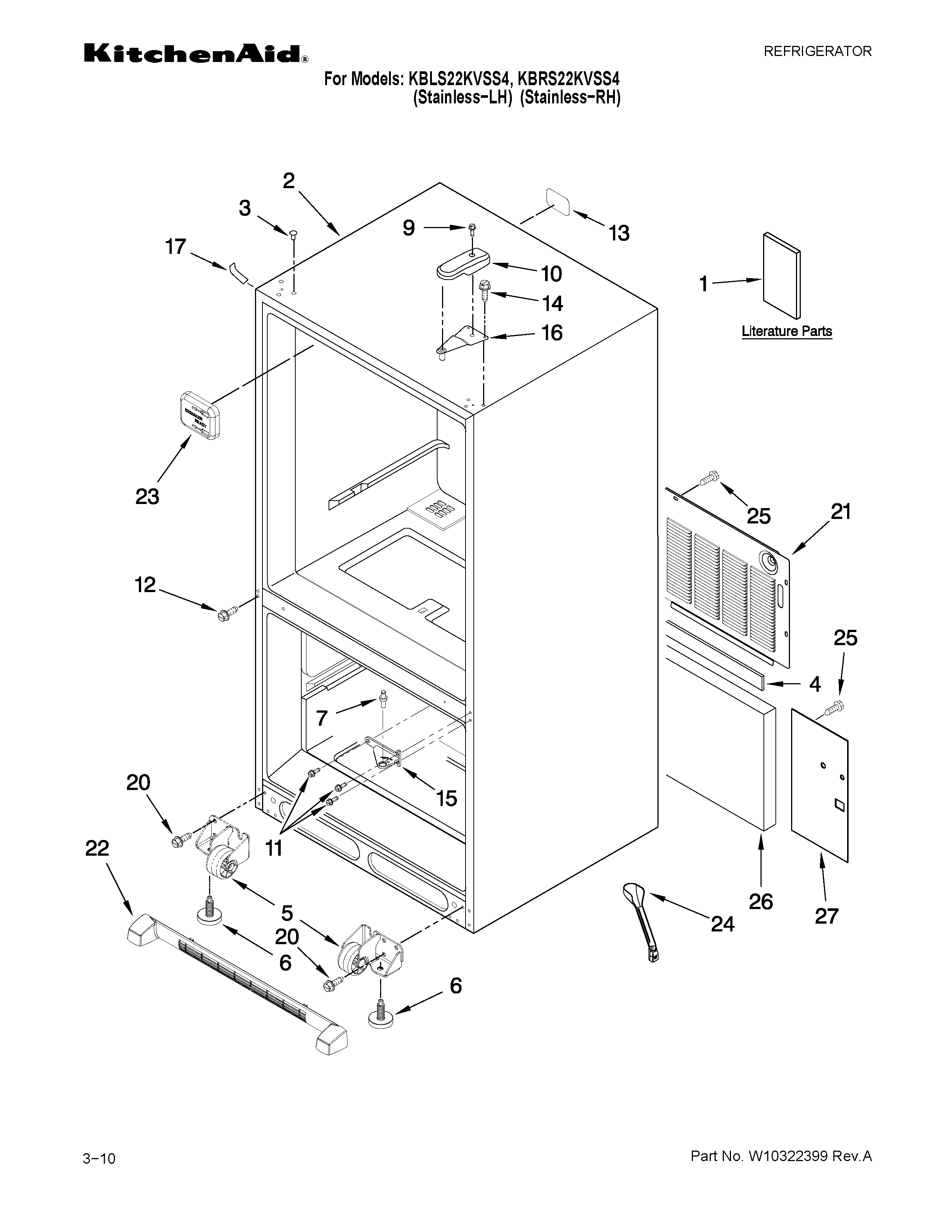 Cabinet parts