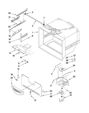 Freezer liner parts