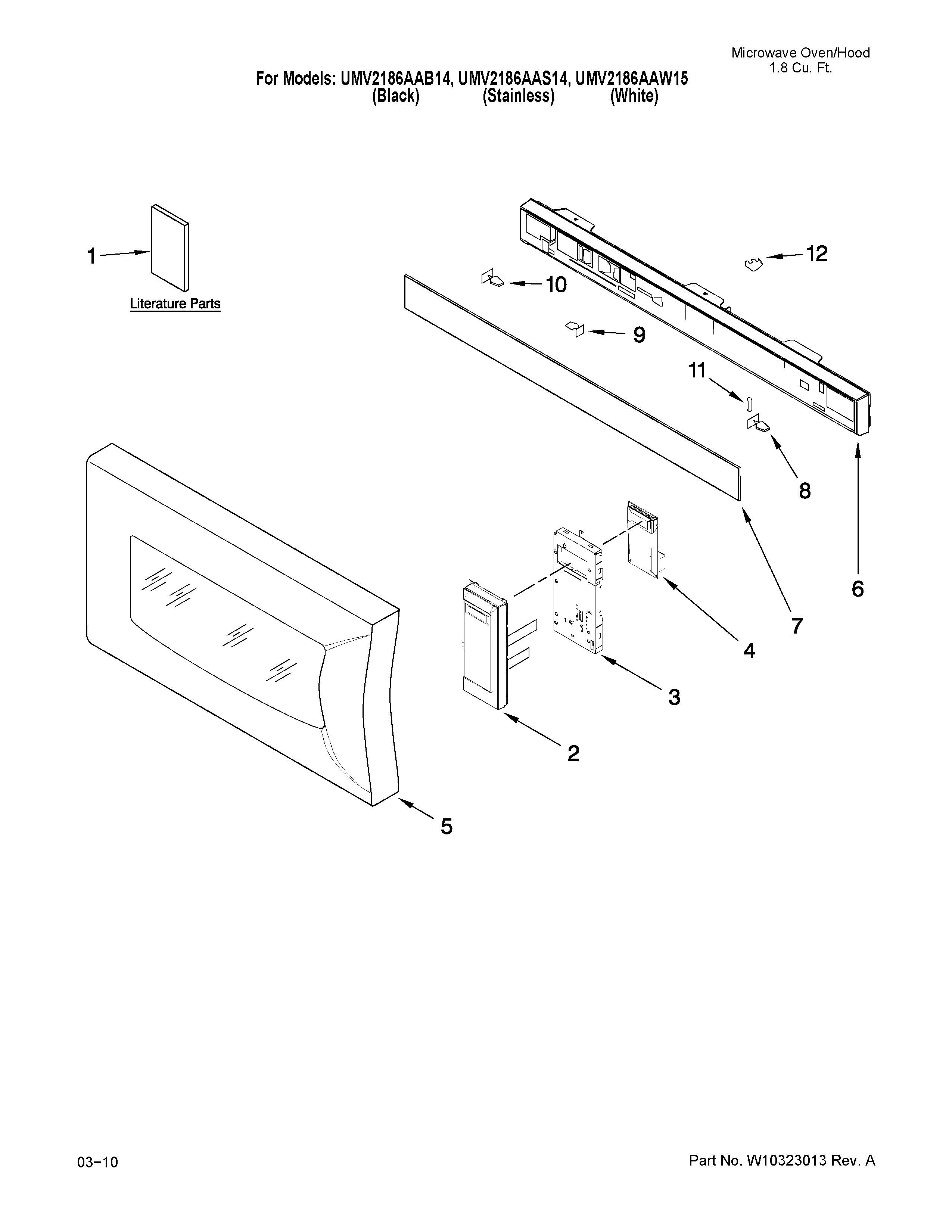 Control panel parts