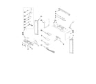 Maytag UMV2186AAW15 cabinet and air flow parts diagram