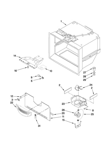 Freezer liner parts