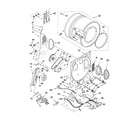 Whirlpool LTG5243DQ9 dryer bulkhead parts diagram