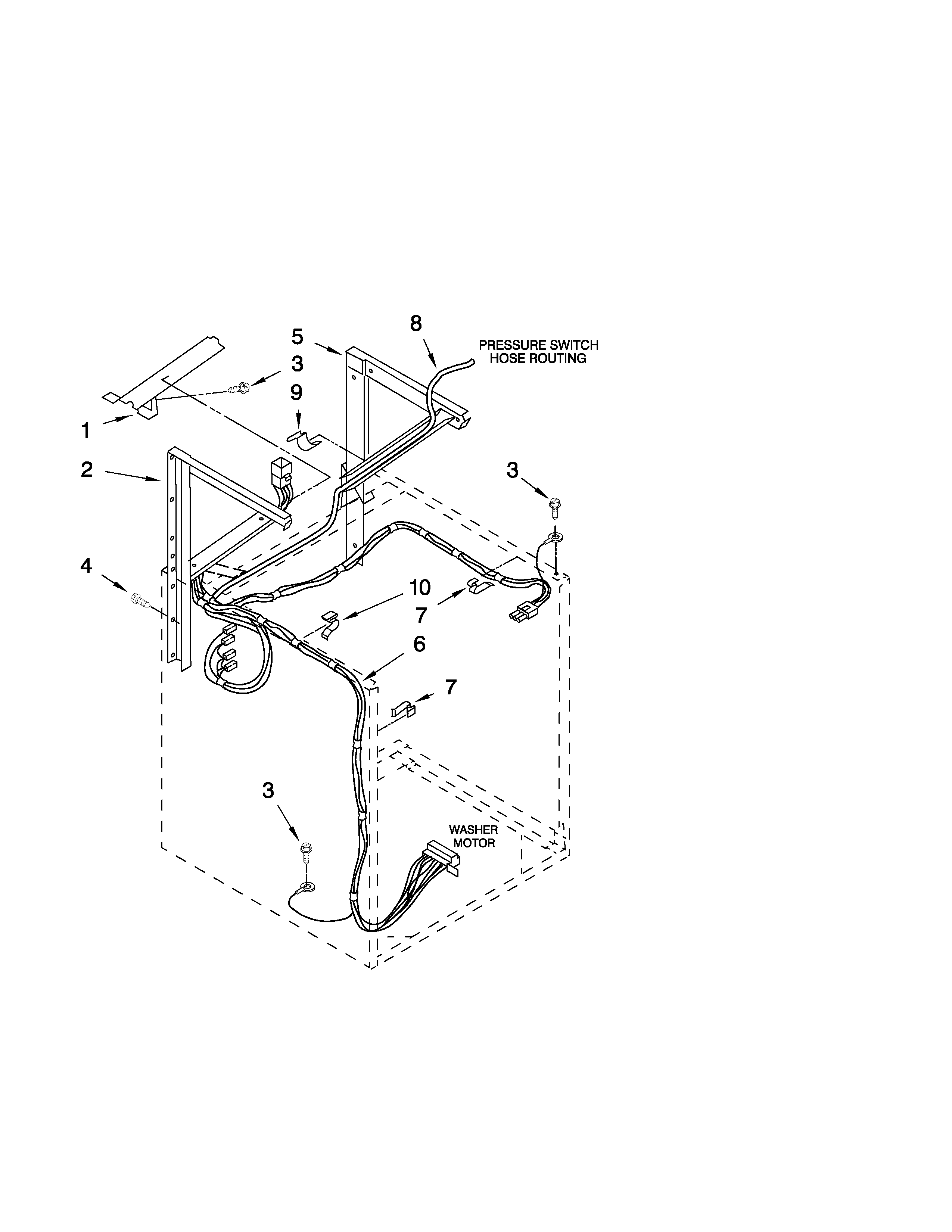 DRYER SUPPORT AND WASHER PARTS