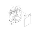 Whirlpool LTG5243DQ9 washer cabinet parts diagram