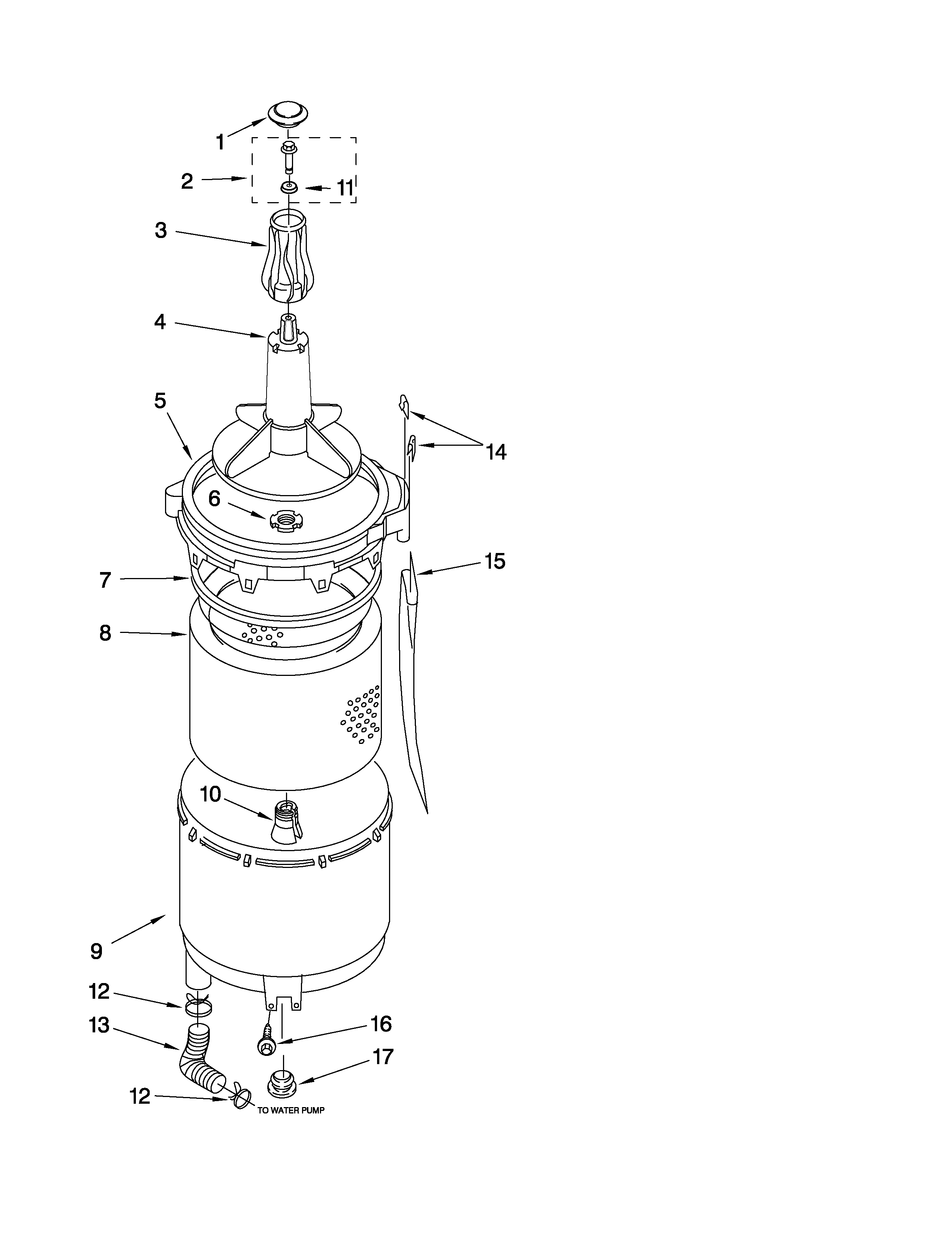 Tub and basket parts