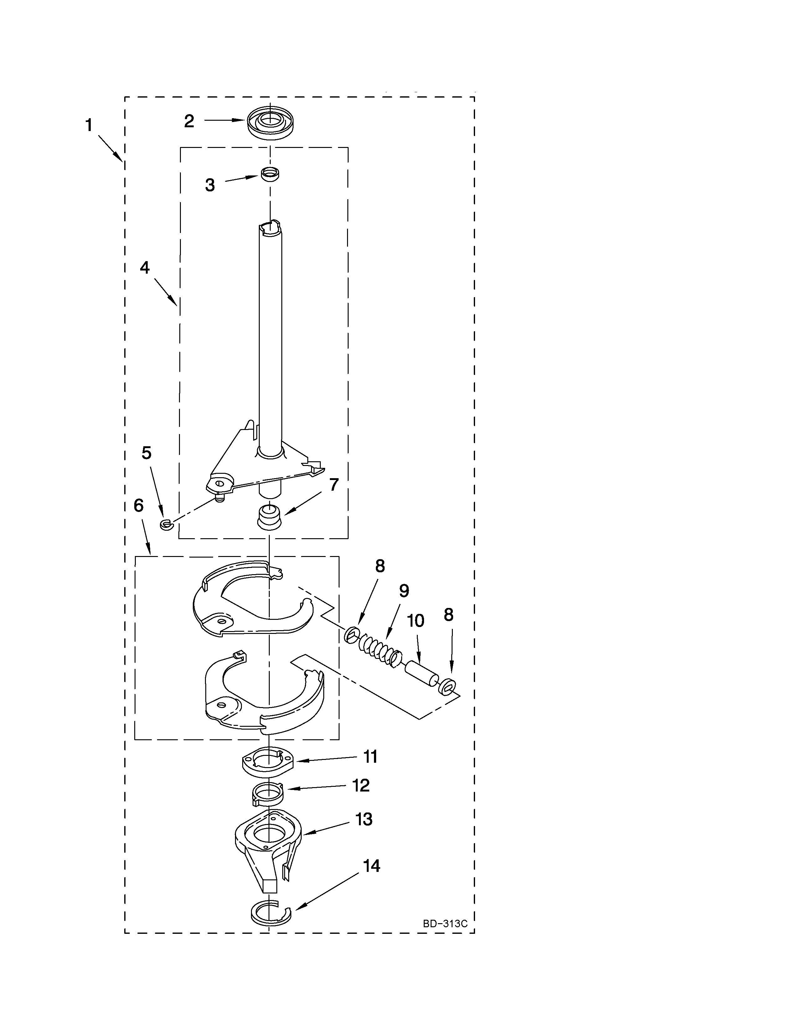 Brake and drive tube parts
