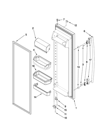 Refrigerator door parts