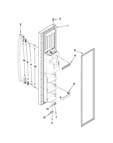 Freezer door parts