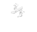 KitchenAid KUDC03IVBS4 control panel and latch parts diagram