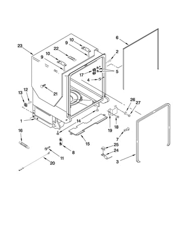 Tub and frame parts