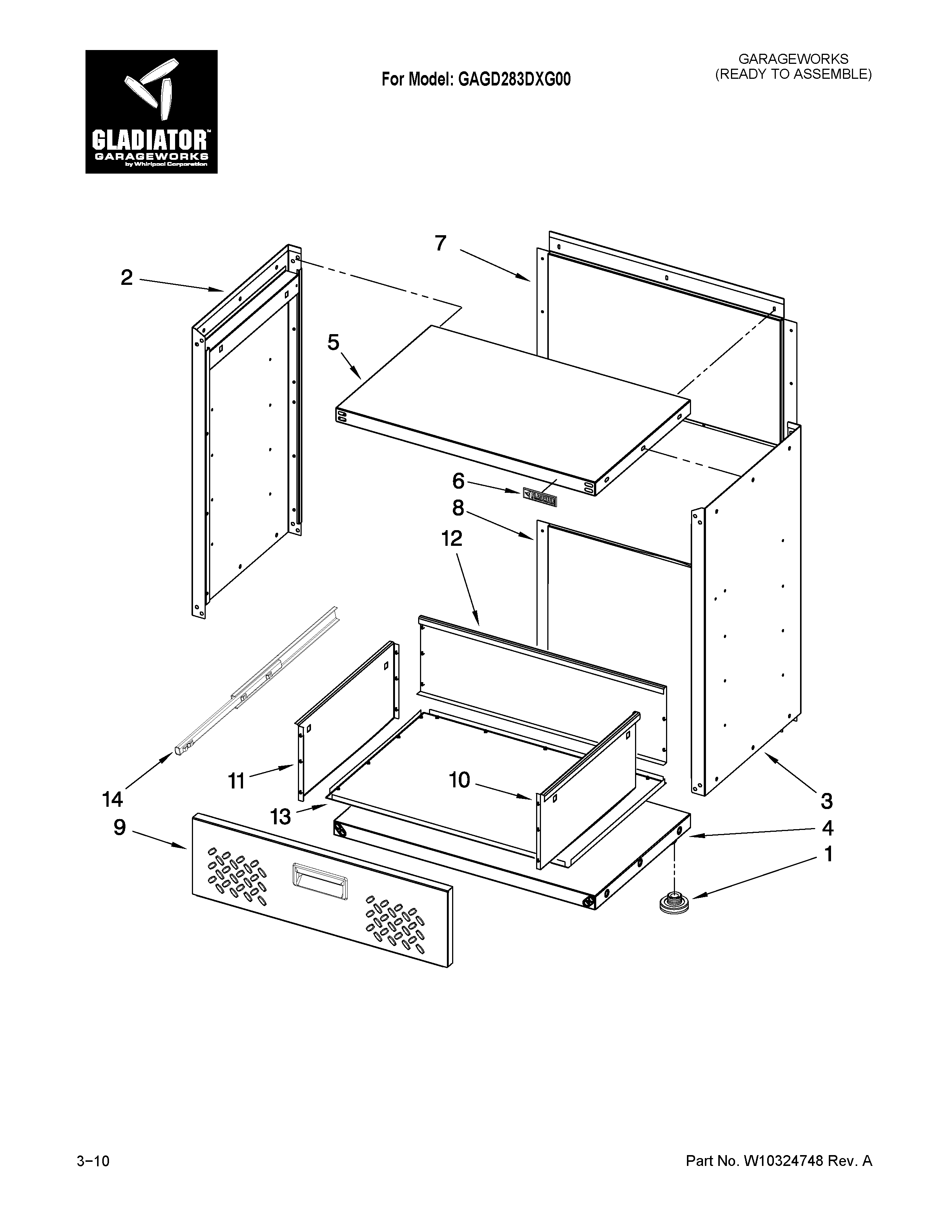 3-drawer gearbox parts