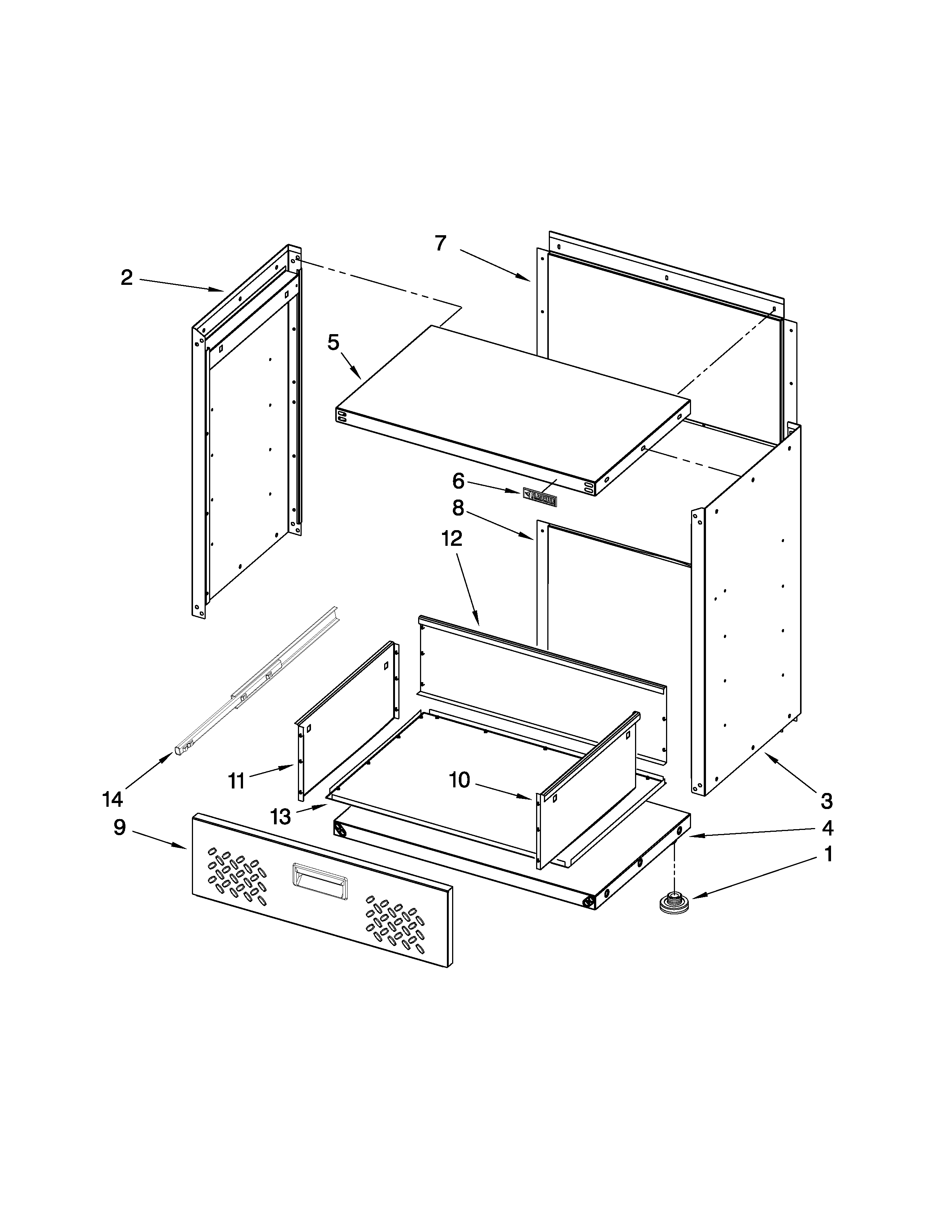 Modular geardrawer parts