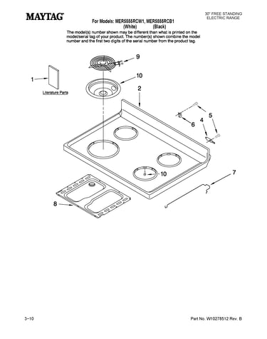 Cooktop parts