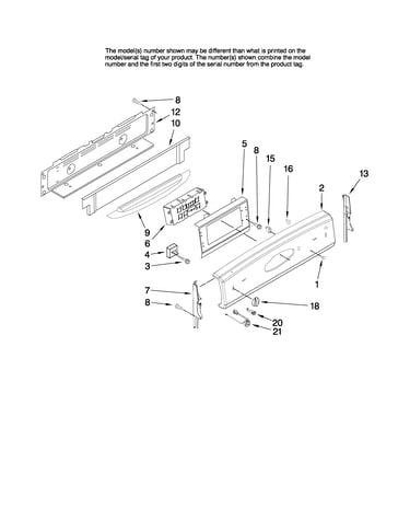 Control panel parts