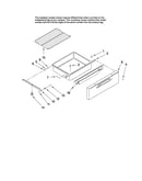 Drawer and rack parts
