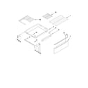 Maytag MGR5875QDB1 drawer and rack parts diagram