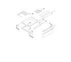 Maytag MGR5875QDB1 drawer and rack parts diagram