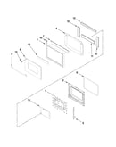 Oven door parts