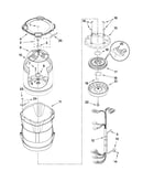 Motor, basket and tub parts