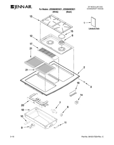 Cooktop parts