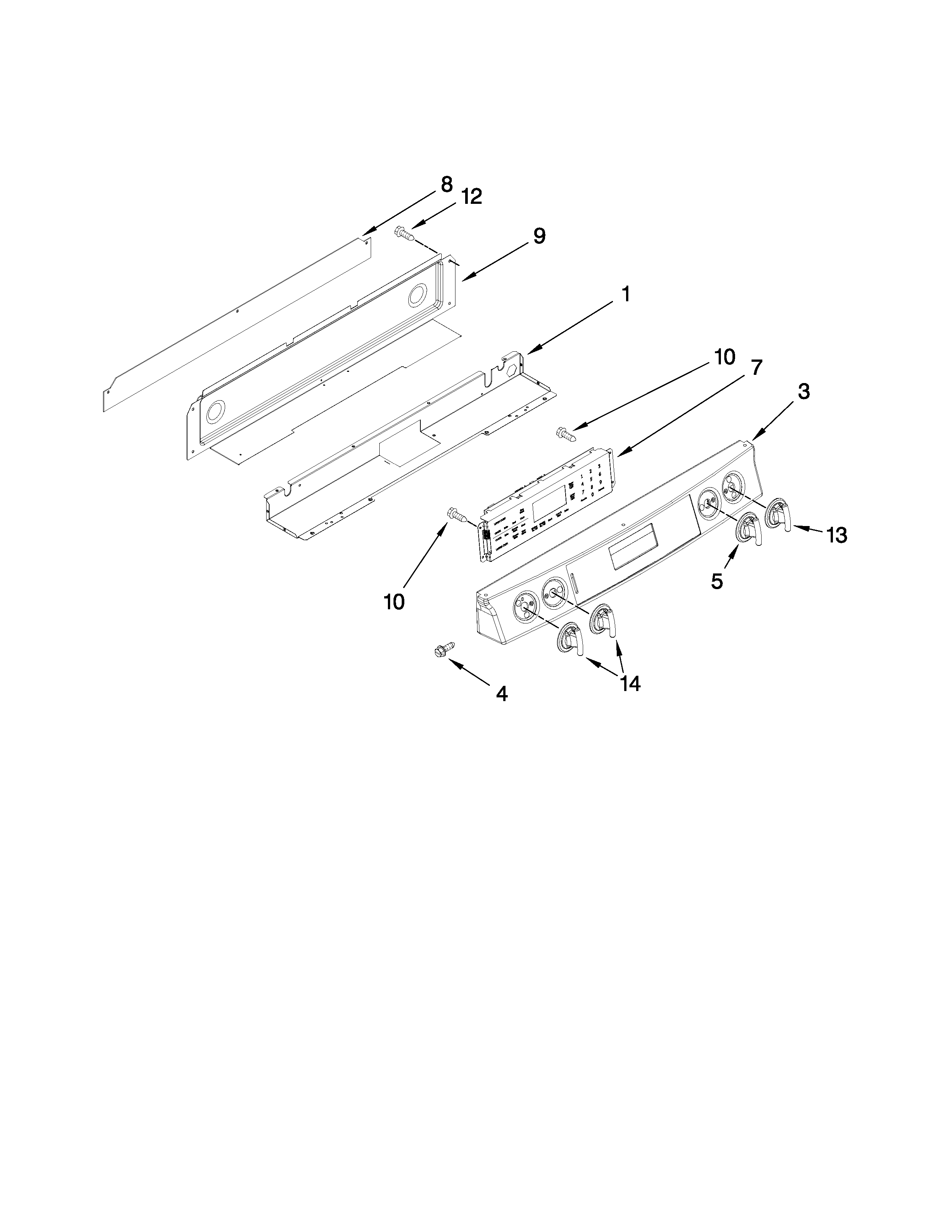 Control panel parts