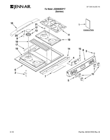 Cooktop parts