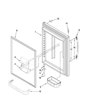 Refrigerator door parts