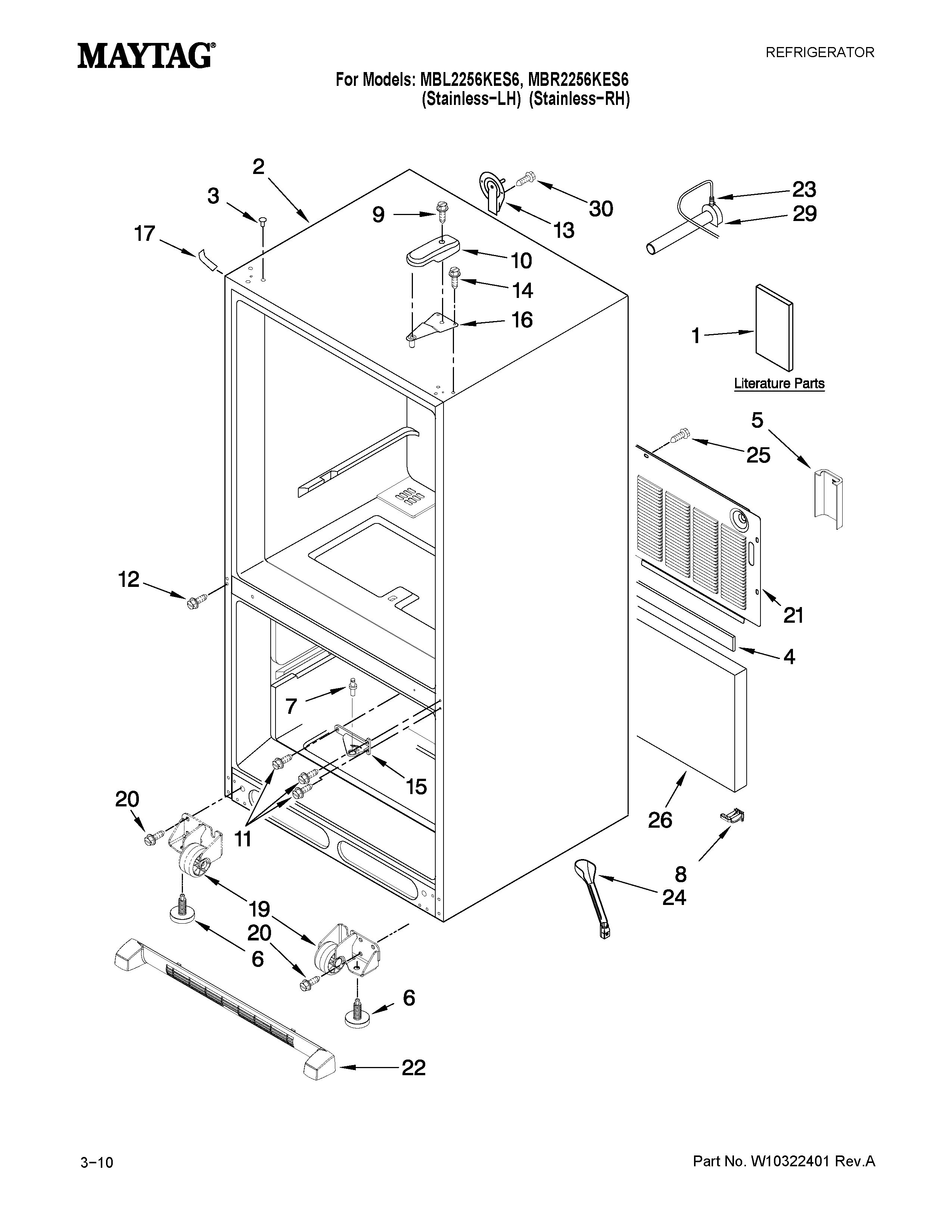 Cabinet parts