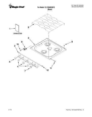 Cooktop parts