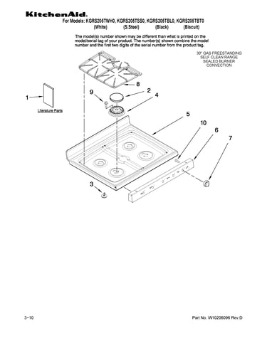 Cooktop parts