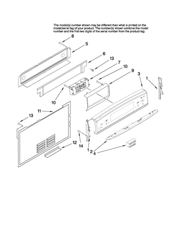 Control panel parts
