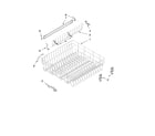 Whirlpool 7GU3800XTVY3 upper rack and track parts diagram