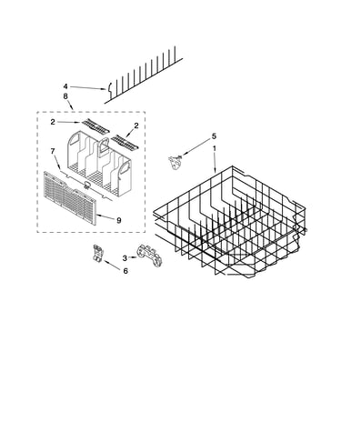 Lower rack parts