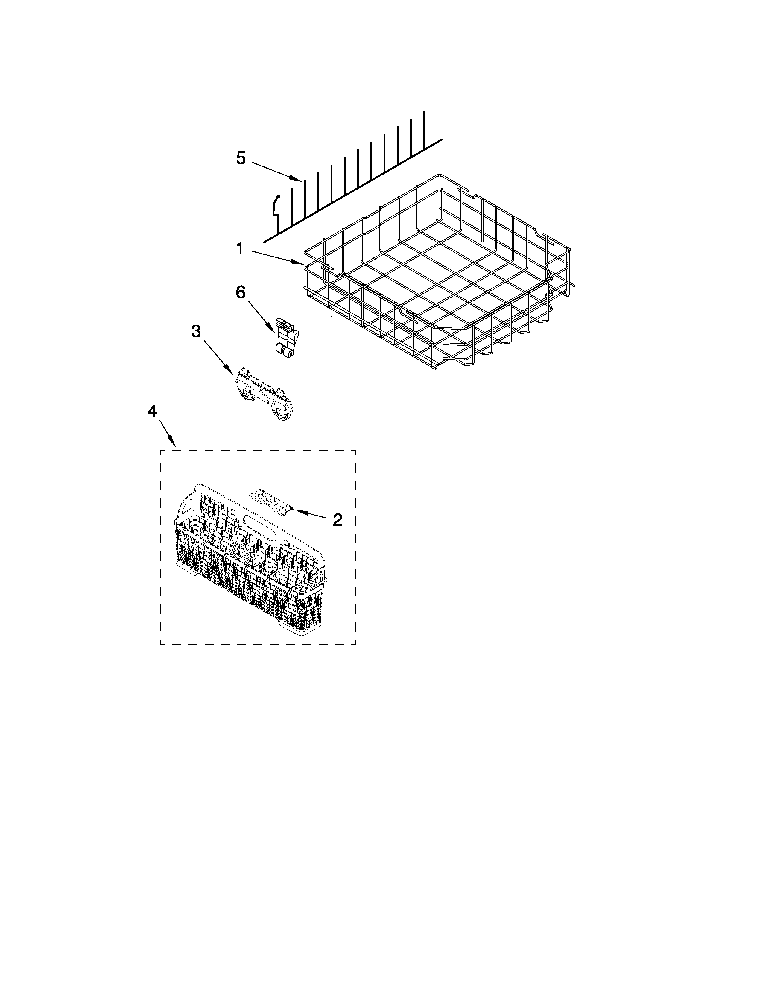 LOWER RACK PARTS