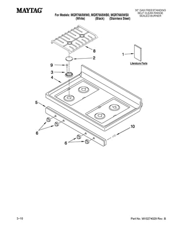 Cooktop parts