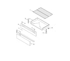 Maytag MGR7665WS0 drawer & broiler parts diagram